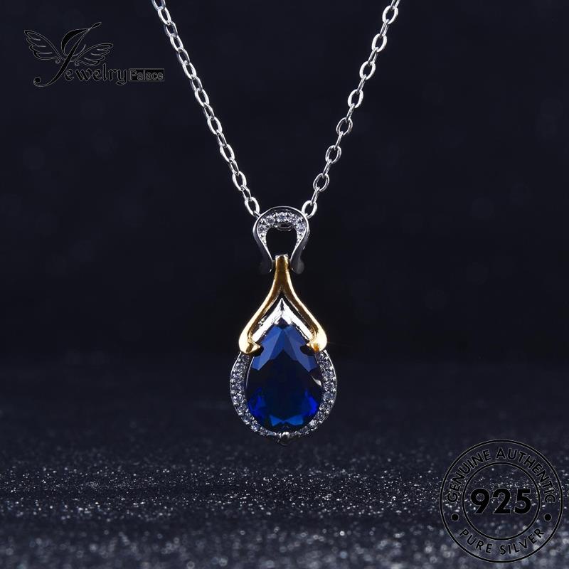 Jewelrypalace Kalung Wanita Asli925 Fashion Safir Perak N1276