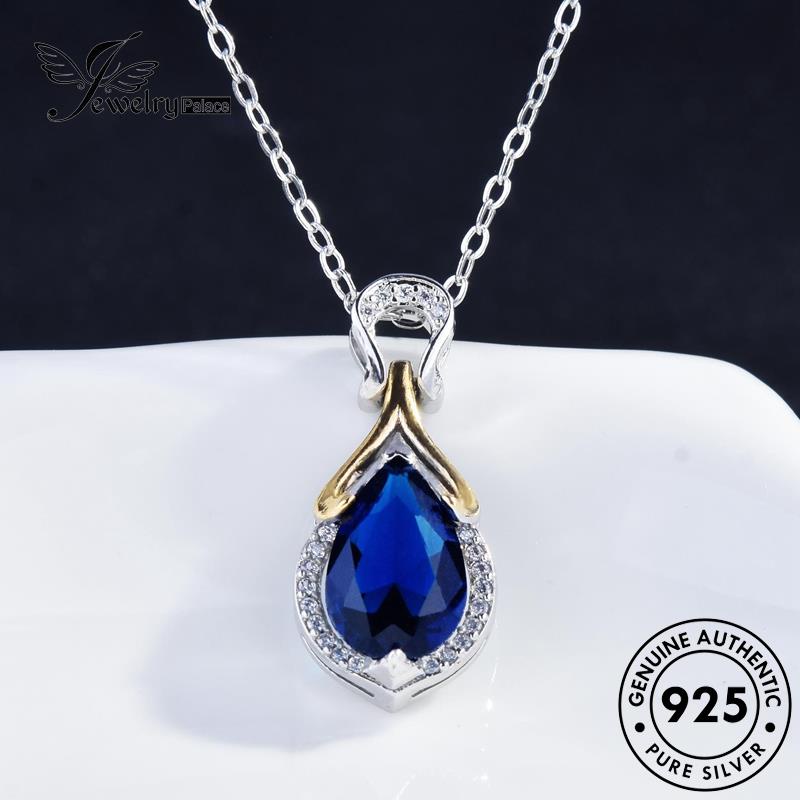 Jewelrypalace Kalung Wanita Asli925 Fashion Safir Perak N1276