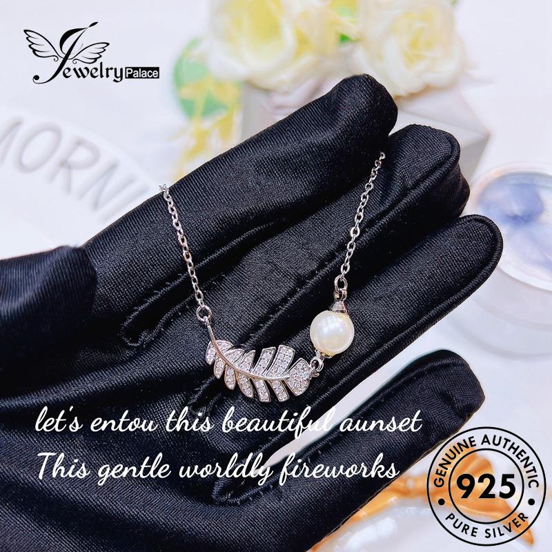 Jewelrypalace 925bulu Mutiara Kreatif Wanita Asli Kalung Perak N1320