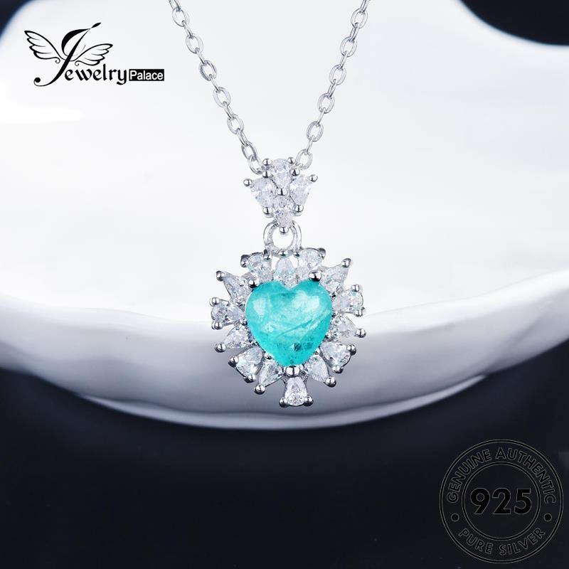 Jewelrypalace Kalung Perak Safir Love Wanita925Original Fashion N1441