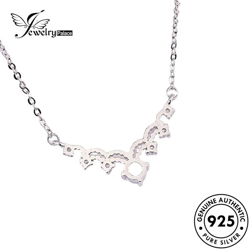 Jewelrypalace Perak925 Moissanite Asli Simple Berlian Wanita Kalung N1512