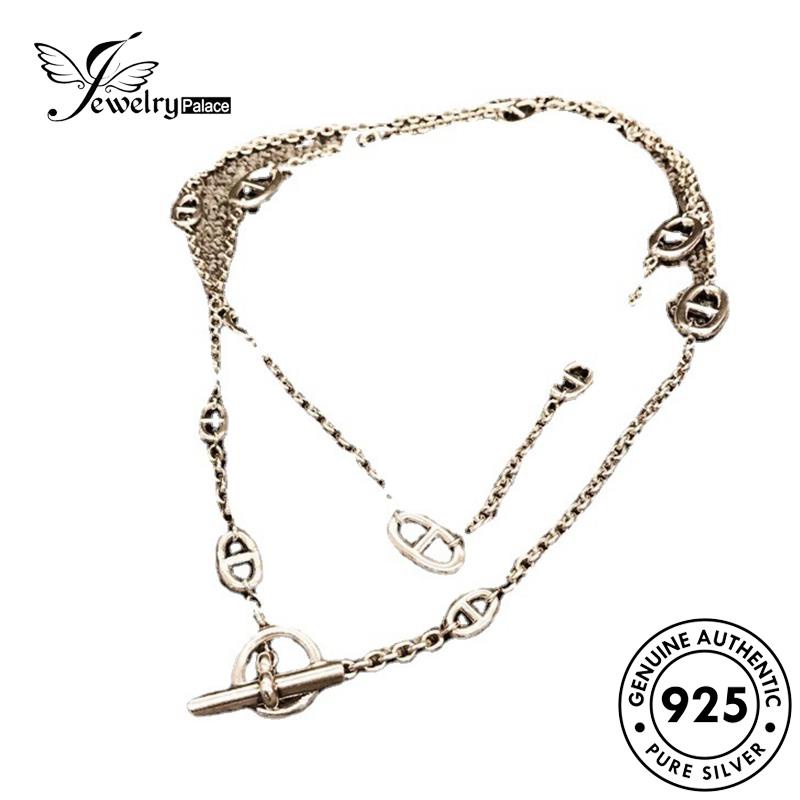 Jewelrypalace Simple Wanita Asli925Huruf Kalung Perak N1539