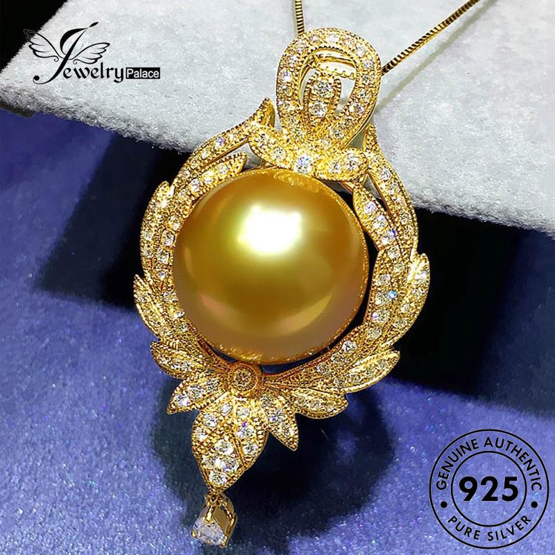 Jewelrypalace Kalung Emas Mutiara Asli925 Wanita Perak Mewah N1399