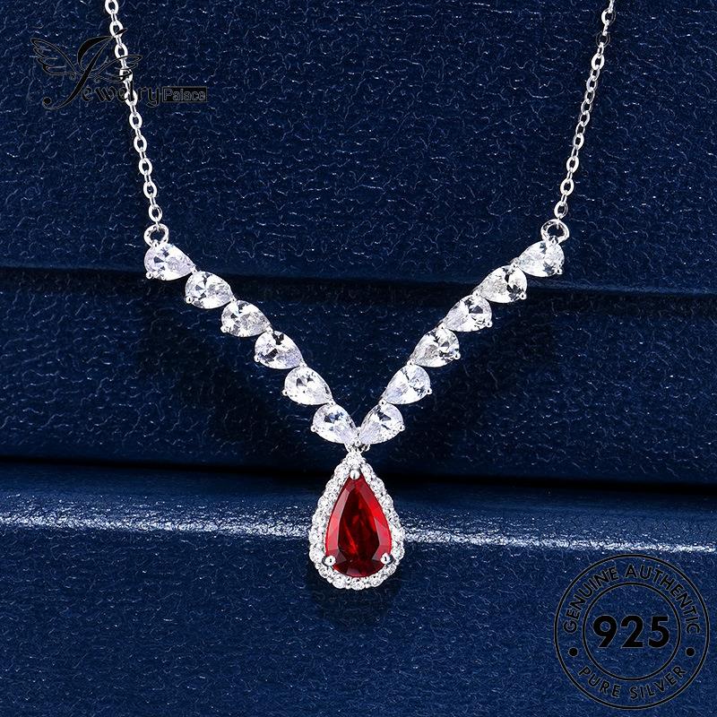 Jewelrypalace Kalung Ruby Perak925 Sayap Asli Wanita Fashion Angel N1408