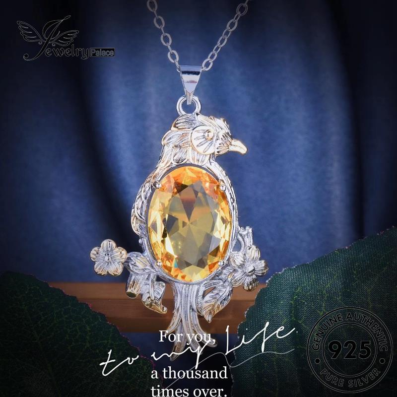 Jewelrypalace Eagle Kalung Perak Asli Citrine925 Wanita Creative N1414