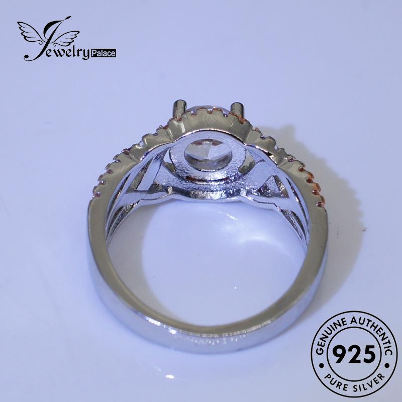 JEWELRYPALACE Nikah Wanita 925 korea Sterling Murni Asli Fashion Silver Moissanite Silver Perhiasan Original Diamond Kawin Aksesori Cincin Gold Perak R1158