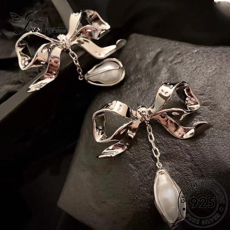 Jewelrypalace Perak Mutiara Wanita Set Asli Kalung Kupu-Kupu925 Temperamen S428