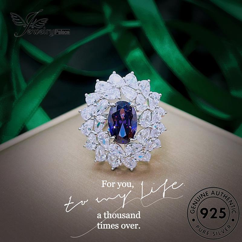 Tempat Perhiasan Wanita Bulat925 Kalung Perak Set Asli Emerald S553