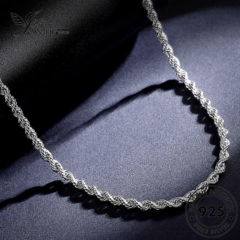 Jewelrypalace 925original Kalung Lilit Silver Tali Fashion Pria N1031