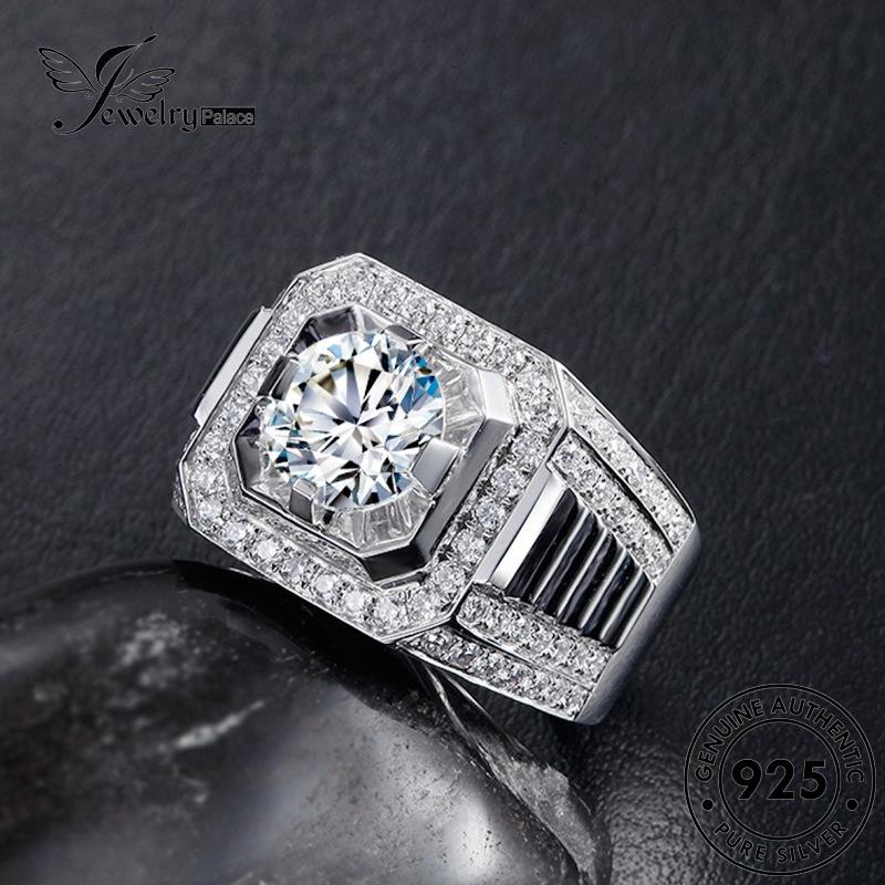 Jewelrypalace Asli Wanita Perak925 Berlian Fashion Moissanite Rings R51