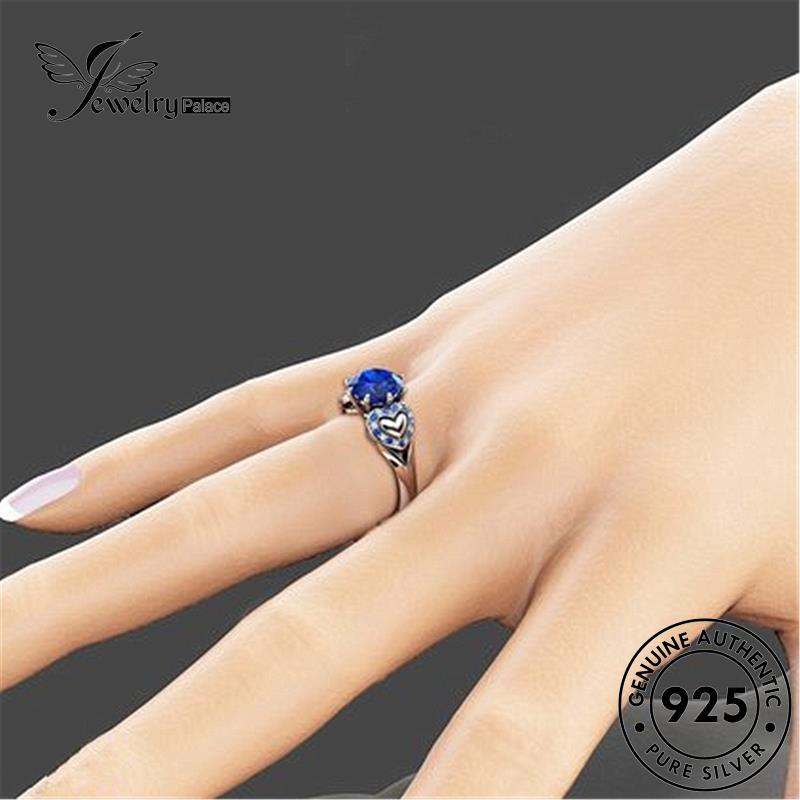 Jewelrypalace Cincin Perak Wanita Safir925 Kepribadian Cinta Asli R1440