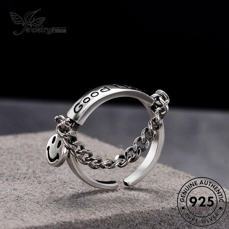 Jewelrypalace Retro925 Cincin Asli Smiley Perak Wanita R90