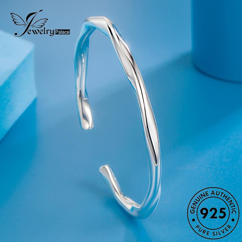 Jewelrypalace Perak Asli925 Wanita Minimalistic Mobius Gelang B678