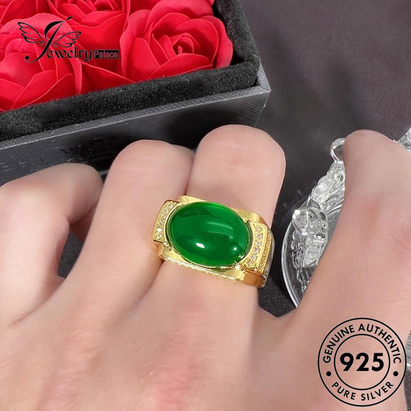 Perhiasantempat Mendominasi Wanita Zamrud Asli Cincin Perak925 R1709