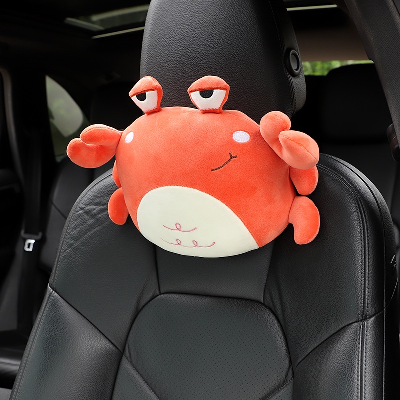 Headrest Kartun Mobil, Headrest Perlindungan Leher Singa Kreatif Dan Lucu Untuk Mobil