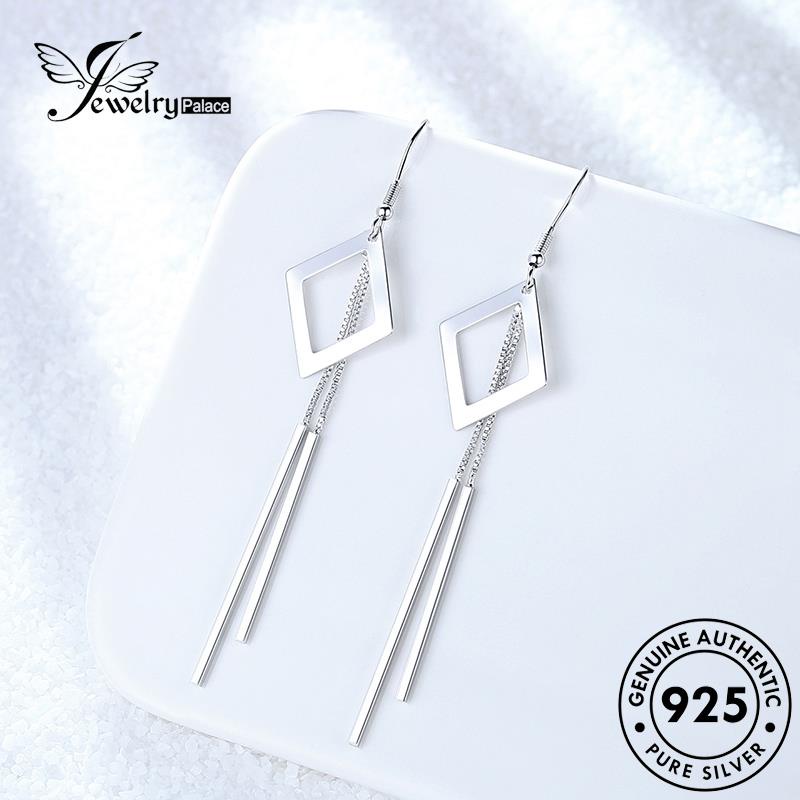 Jewelrypalace Anting Emas Geometri Simple Asli Kait Perak925 Wanita E469