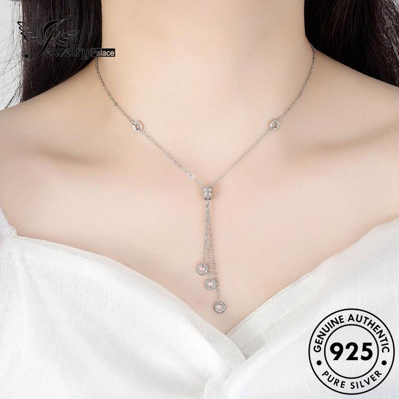 Jewelrypalace Asli Pinggang925 Kalung Temperamen Kecil Emas Wanita Perak N12