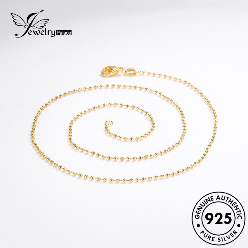Jewelrypalace 925mutiara Emas Wanita Kalung Fashion Perak Asli N69