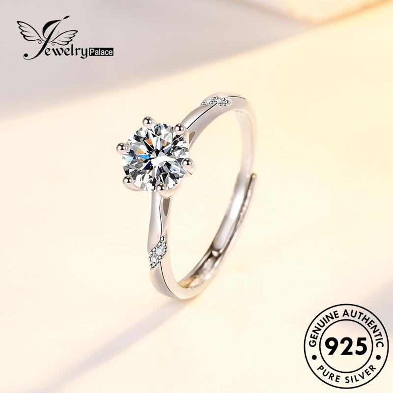 Jewelrypalace Bunga Berlian Perak925 Moissanite Wanita Fashion Asli Arm Rings R129