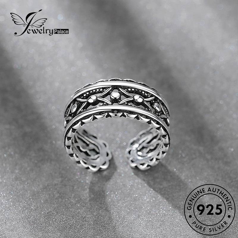 Jewelrypalace Vintage Asli925 Cincin Rantai Silver Wanita R158