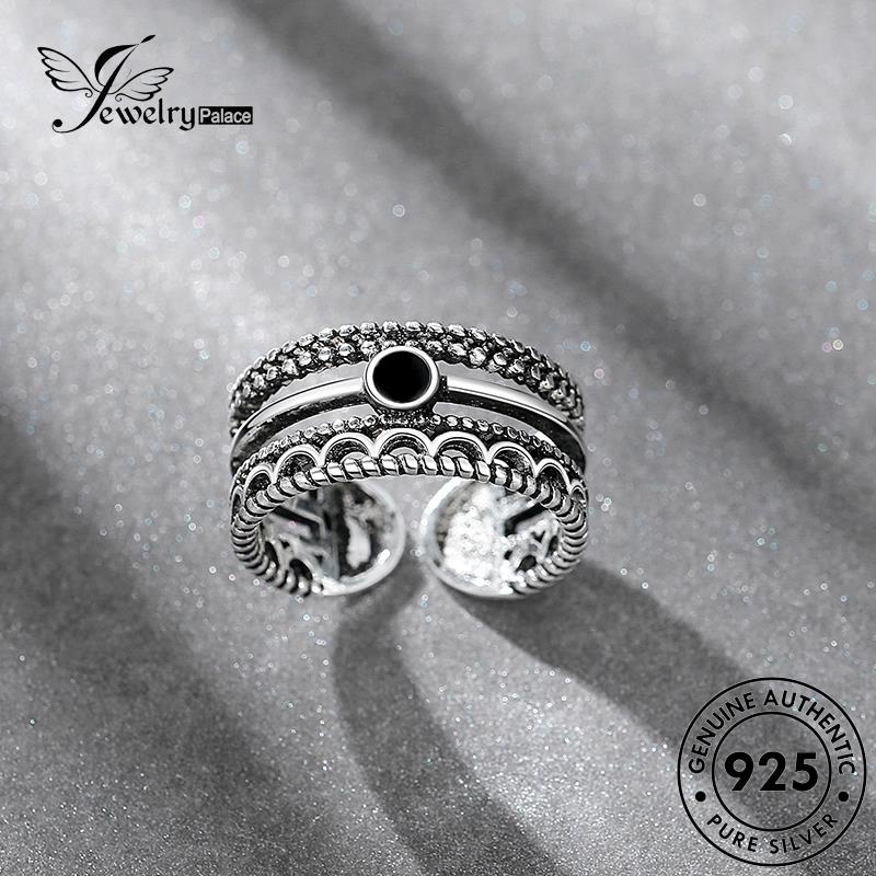 Jewelrypalace Cincin Wanita Bukaan Retro Asli Perak925 R292