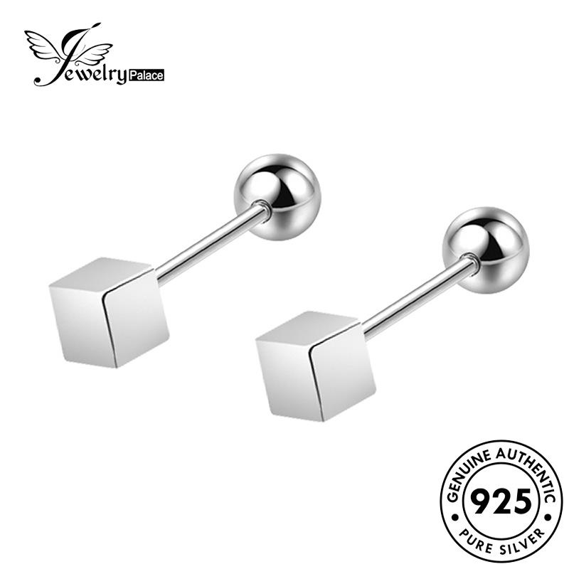 Jewelrypalace Stud Asli Sekrup Simple Anting Perak Wanita925 E800