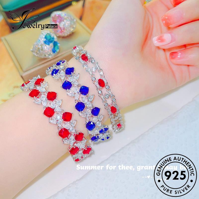 Jewelrypalace Gelang Perak925 Fashion Asli Galaxy Sapphire Wanita B576