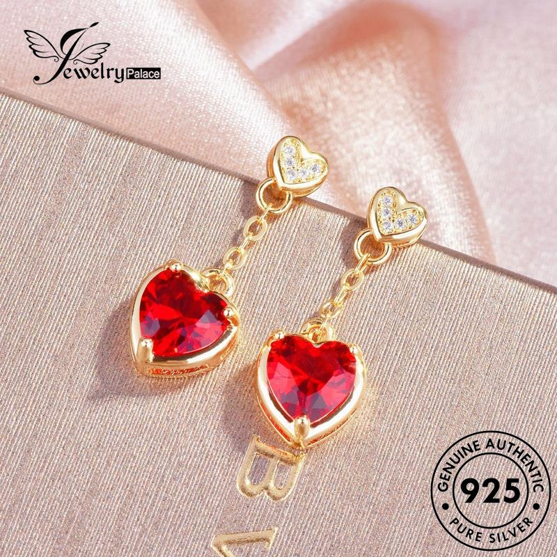 Jewelrypalace Perak Asli Wanita Ruby925 Anting Giwang Tusuk E708