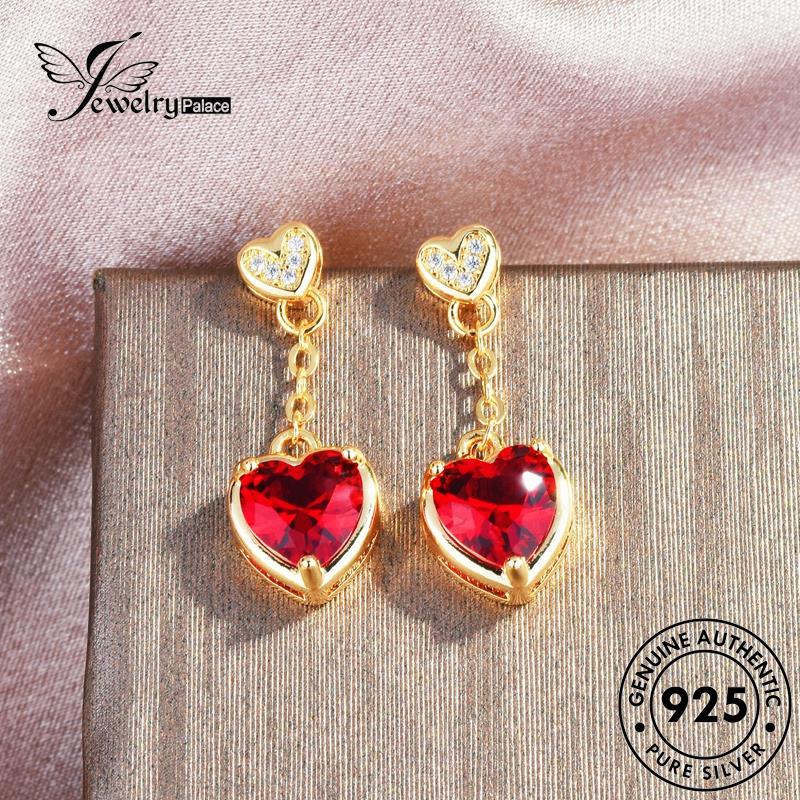Jewelrypalace Perak Asli Wanita Ruby925 Anting Giwang Tusuk E708