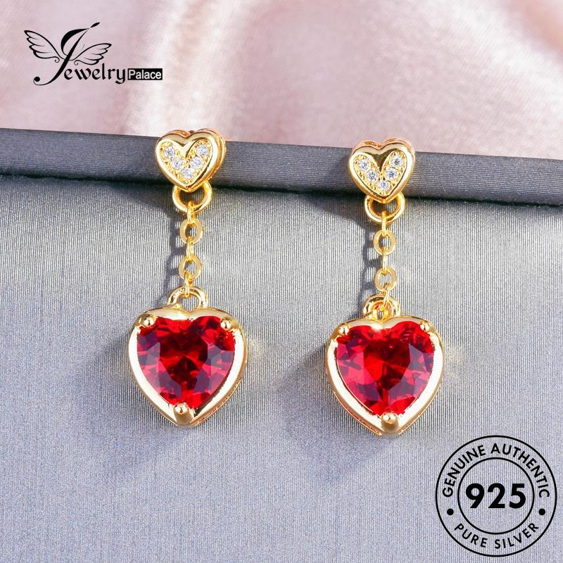 Jewelrypalace Perak Asli Wanita Ruby925 Anting Giwang Tusuk E708