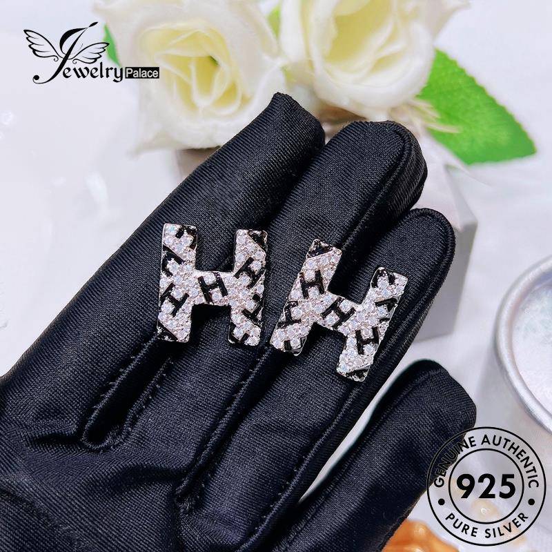 Jewelrypalace Emas Moissanite Huruf925 H Berlian Anting Wanita Stud Perak Asli E1186