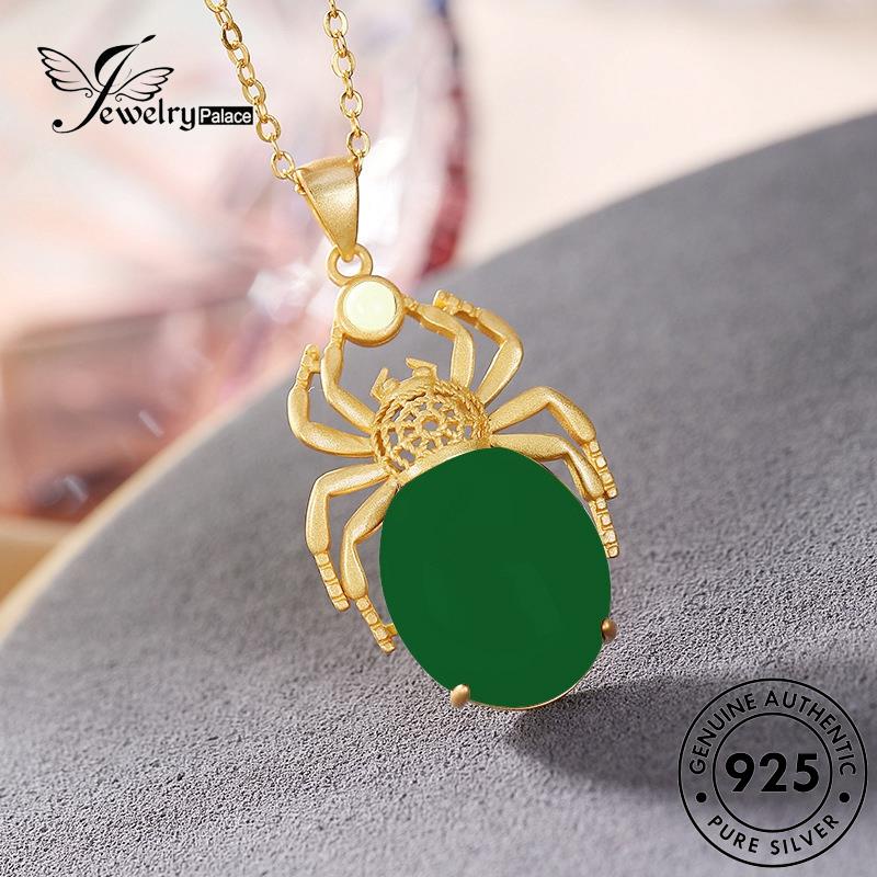 Jewelrypalace Giok Fashion Wanita Spider Kalung Perak Asli925 N646