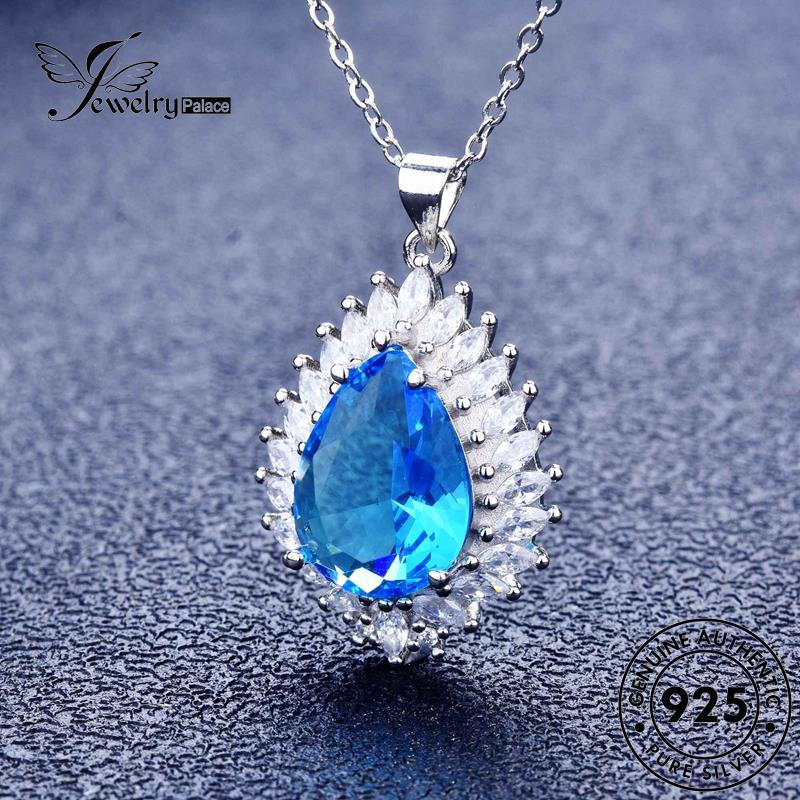 Jewelrypalace Kalung Safir925 Perak Wanita Fashion Asli Drop N926