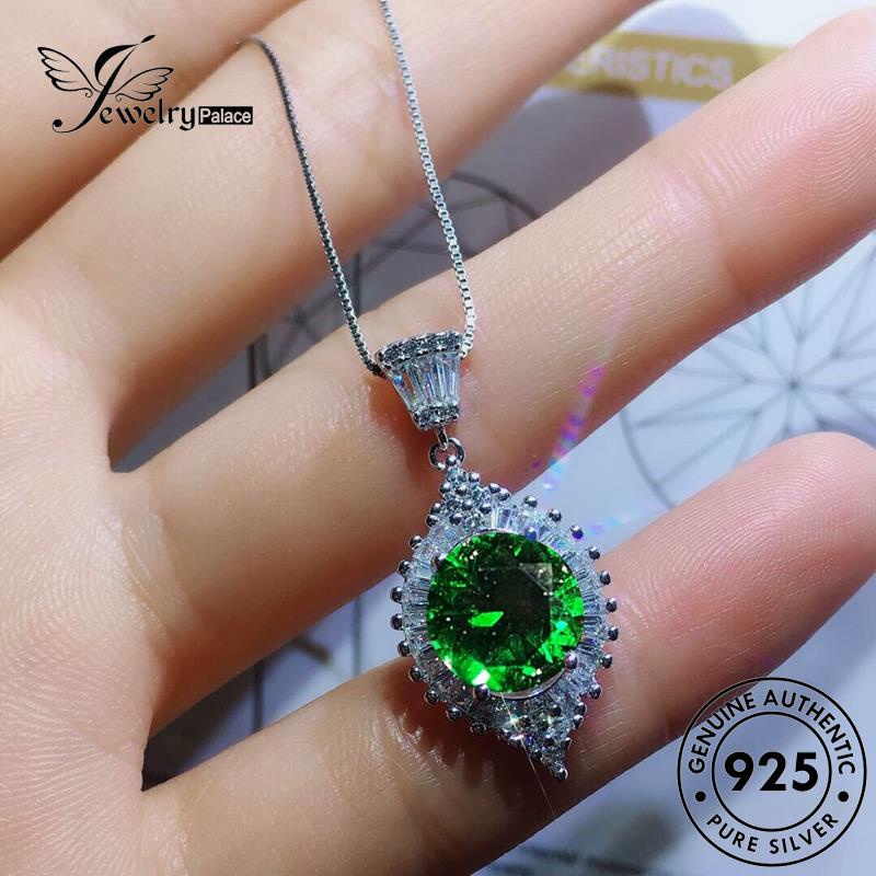 Jewelrypalace Emerald925 Kalung Perak Fashion Wanita Asli N944