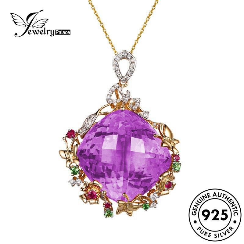 Jewelrypalace Fashion Asli Wanita Kalung Citrine Perak925 N1182