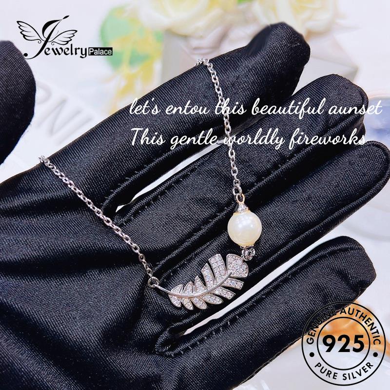 Jewelrypalace 925bulu Mutiara Kreatif Wanita Asli Kalung Perak N1320