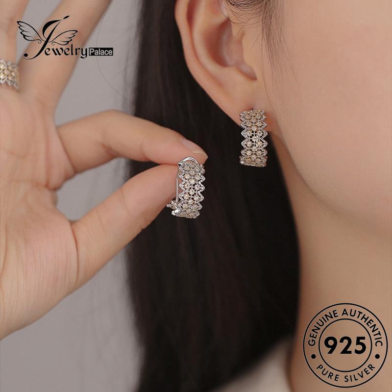 Tempat Perhiasan Wanita925 Set Kalung Asli Vintage Lace Silver S209