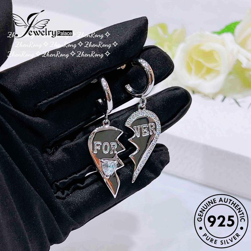 Jewelrypalace Kalung Asimetris Love Set Perak925 Asli Wanita S273