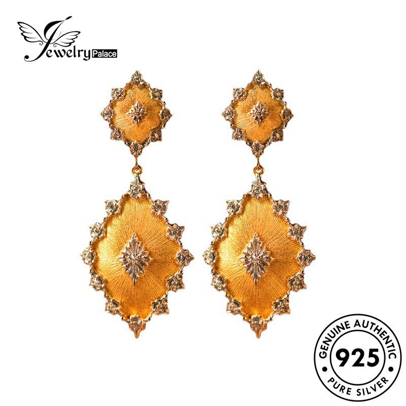 Jewelrypalace Kalung Perak925 Asli Ukir Wanita Vintage Set S276