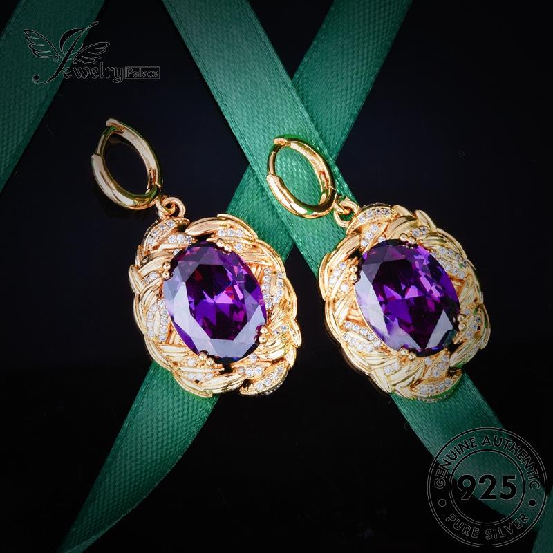 Jewelrypalace Cabang Asli925 Kalung Olive Perak Wanita Set Kecubung S492