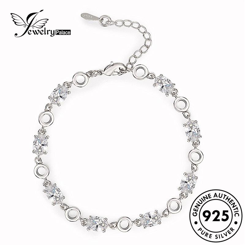 Jewelrypalace Asli Bentuk Gelang Wanita Fashionable Perak925Telur Safir B393