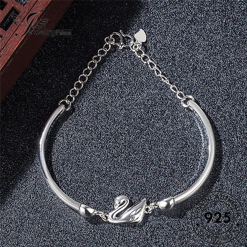 Jewelrypalace Fashion Wanita Gelang Swan Asli Perak925 B501