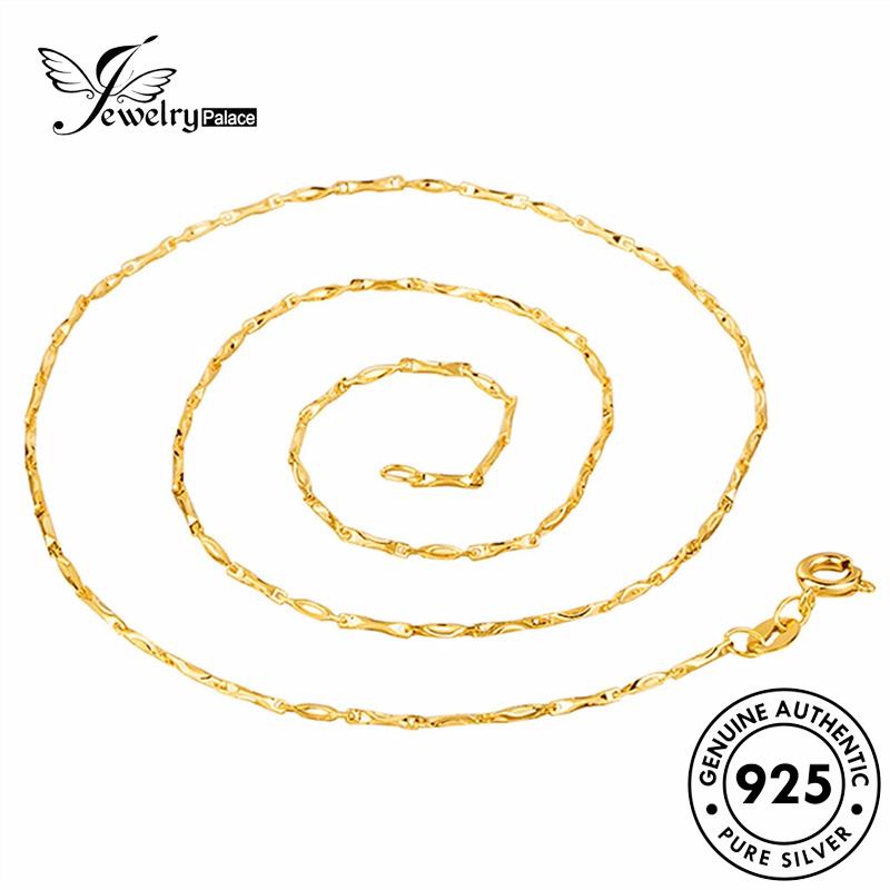 Jewelrypalace925 Kalung Vintage Asli Silver Gold Wanita N1004