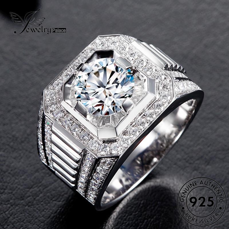 Jewelrypalace Asli Wanita Perak925 Berlian Fashion Moissanite Rings R51