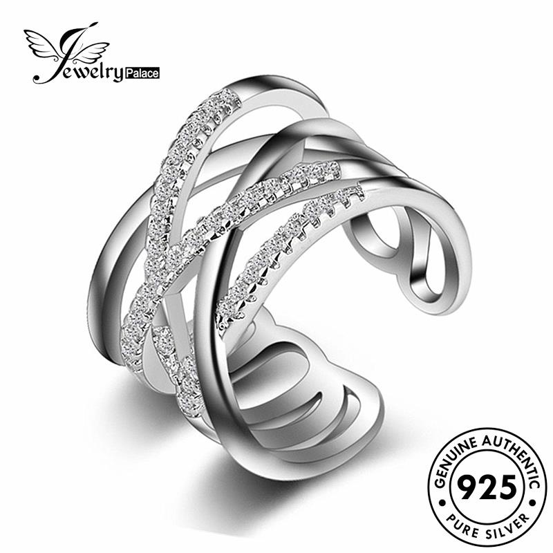 Jewelrypalace Creativity Emas Asli Perak925 Berlian Wanita Moissanite Rings R67