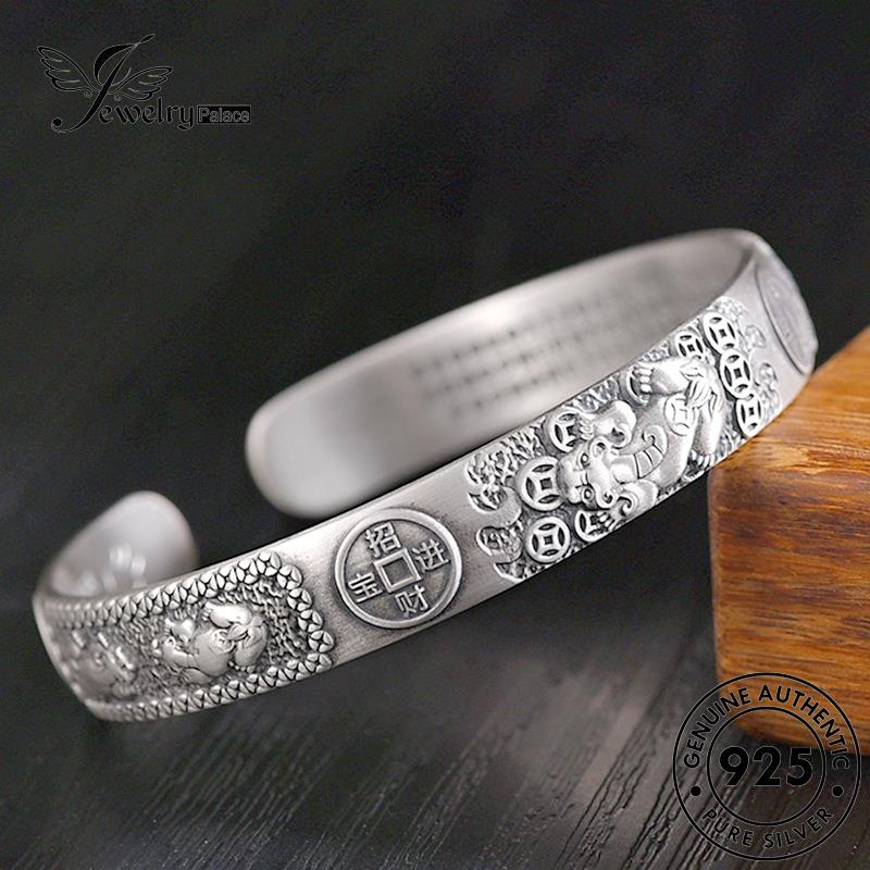 Jewelrypalace Perak925 Mendominasi Wanita Gelang Pixiu Asli B666
