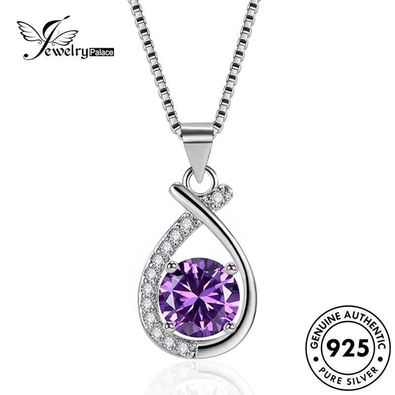 Jewelrypalace Fashion925 Kalung Perak Asli Wanita Sapphire N1108