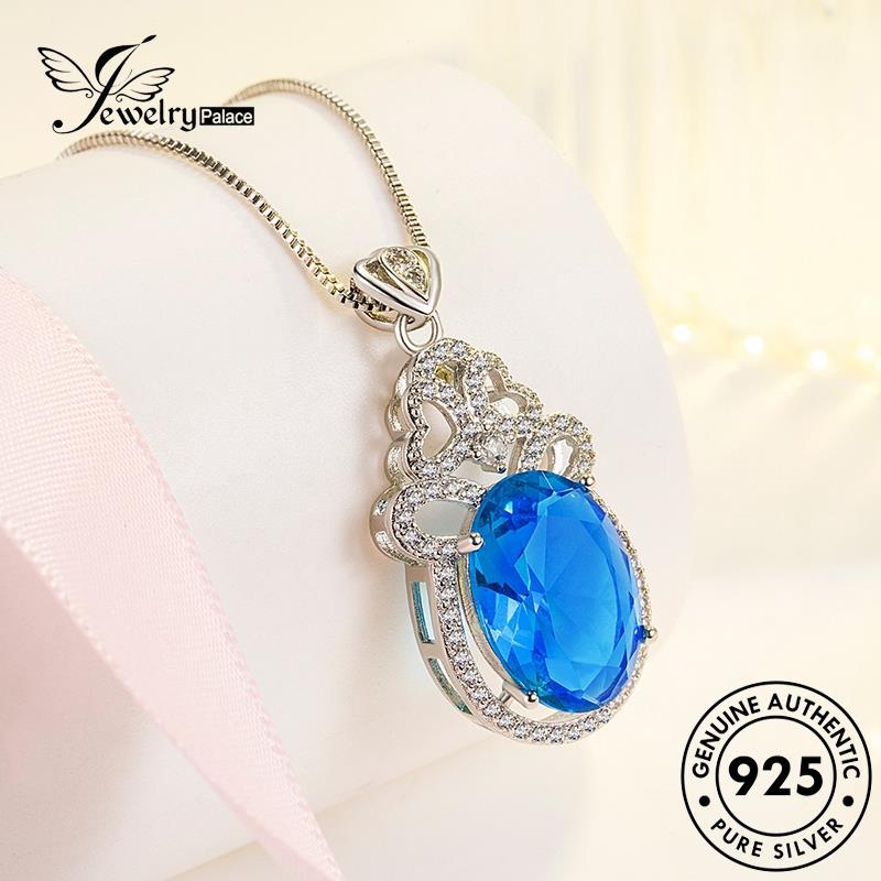 Jewelrypalace Wanita Safir Berongga Temperamen Asli925 Kalung Perak N1115