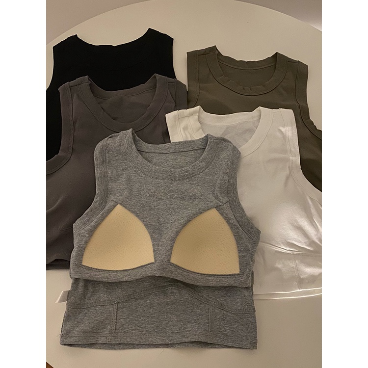 Red Rompi berbentuk I Eropa dan Amerika dengan bantalan dada suspender wanita musim panas gaya Amerika atasan olahraga hitam pendek dengan pakaian dalam dan pakaian luar