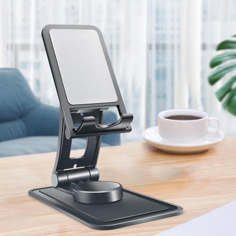 Vaorlo 360derajat Rotating Holder Tablet Handphone Holder Lipat Memperpanjang Dukungan Multifungsi Desktop Holder Stand Untuk Ponsel Tablet